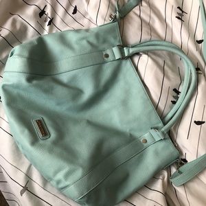 Bright baby blue Steve Madden side bag